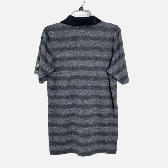 Golf Polo Boise State Broncos BSU Russell Gray Shirt Polyester Mens M 38-40 - Picture 2 of 3